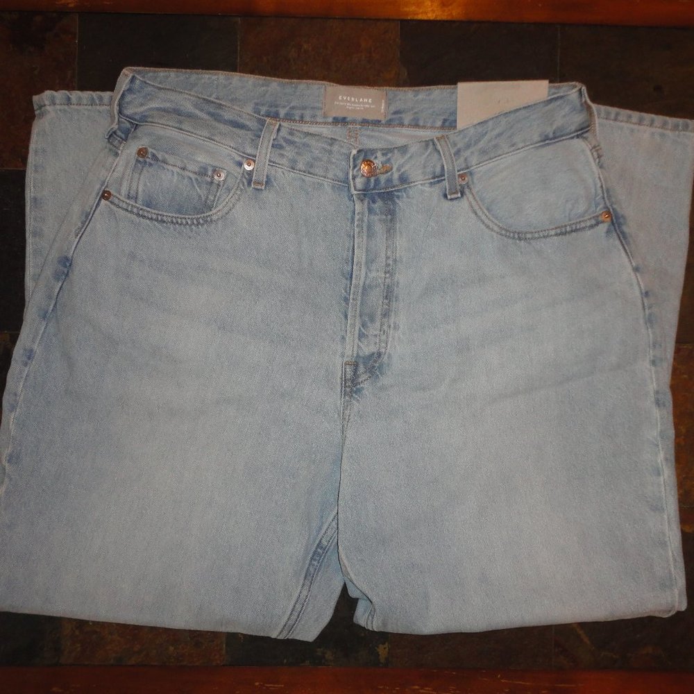 EVERLANE Women's Straight Fit Curvy '90s Cheeky Denim Jeans Size 33 NWT!!